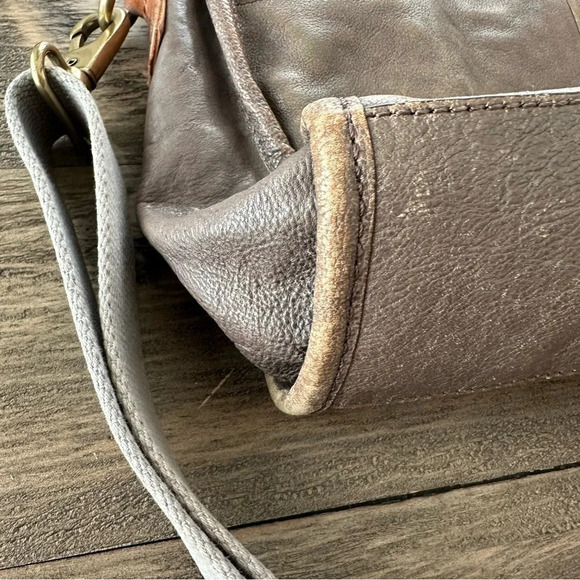 Fossil Long Live Vintage Leather Dr Bag Purse Satchel Brown Issue 54 Gold - Picture 10 of 13